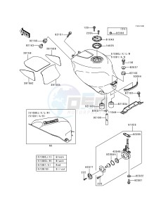 ZX 750 P [NINJA ZX-7R] (P1-P4) [NINJA ZX-7R] drawing FUEL TANK -- ZX750-P3_P4- -