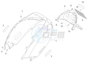 ZIP 50 4T NOABS E4 (EMEA) drawing Rear cover - Splash guard