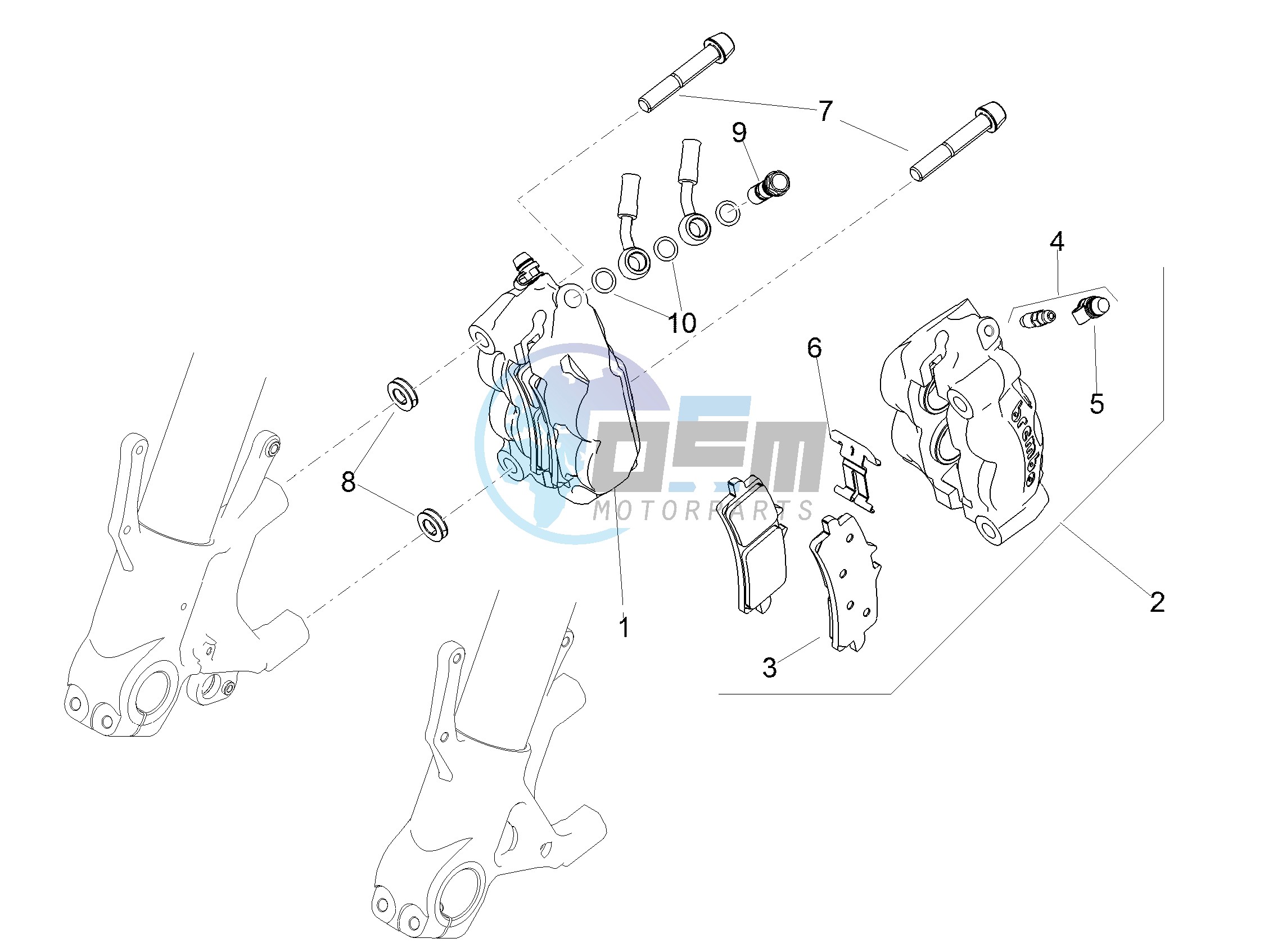 Front brake caliper