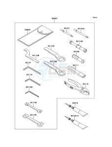 VERSYS KLE650A7F GB XX (EU ME A(FRICA) drawing Owner's Tools