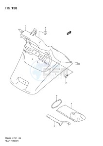 AN650 (E2) Burgman drawing REAR FENDER