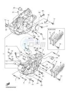 WR450F (1DX9 1DX6 1DX8 1DX7) drawing CRANKCASE