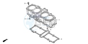 CB1300A CB1300SUPER FOUR drawing CYLINDER