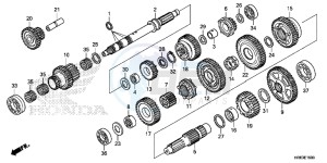 TRX500FA6G TRX500FA Australia - (U) drawing TRANSMISSION