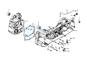 HD EU2 - 125 cc drawing CRANKCASE