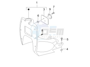 Stalker 50 drawing Front glove-box - Knee-guard panel