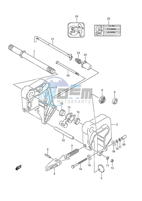 Clamp Bracket w/Remote Control