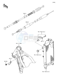 KX85-II KX85DHF EU drawing Cables