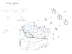 Tuono V4 1100 Factory USA-CND (NAFTA) (CND, USA) drawing Headlight