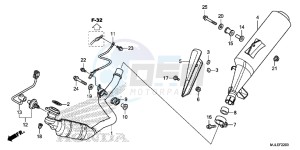 NC700SDE NC700SD 2ED - (2ED) drawing EXHAUST MUFFLER