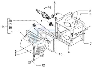 ET4 50 drawing Cylinder head cover