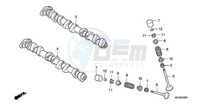 CBF1000S9 Europe Direct - (ED) drawing CAMSHAFT/VALVE