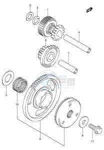 AN650 (E2) Burgman drawing STARTER CLUTCH