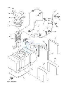 YXR700F YXR7FD RHINO 700 (1RBE 1RBF 1RBG 1RBH) drawing FUEL TANK