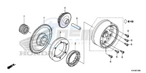 CRF110FD CRF110F Europe Direct - (ED) drawing STARTING CLUTCH