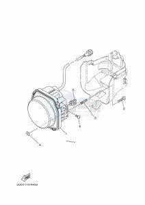 YFM700FWAD GRIZZLY 700 EPS (B4FL) drawing HEADLIGHT