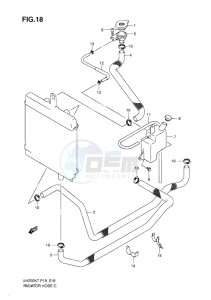 UH200 BURGMAN EU drawing RADIATOR HOSE