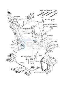 KLX450R KLX450ABF EU drawing Chassis Electrical Equipment