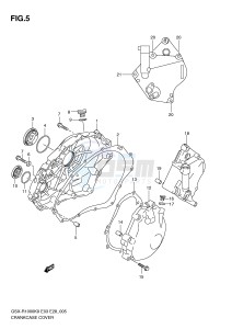 GSX-R1000 (E3-E28) drawing CRANKCASE COVER