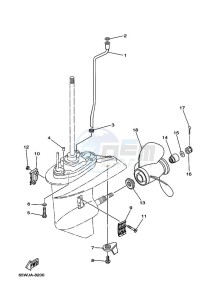 F25AEH-S-NV-BSO drawing LOWER-CASING-x-DRIVE-2