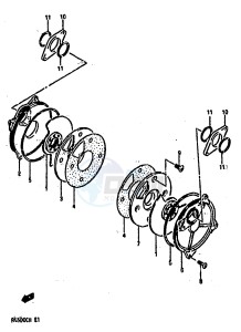 RG500 (E1) Gamma drawing ROTARY VALVE