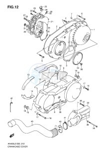 AN400Z ABS BURGMAN EU-UK drawing CRANKCASE COVER