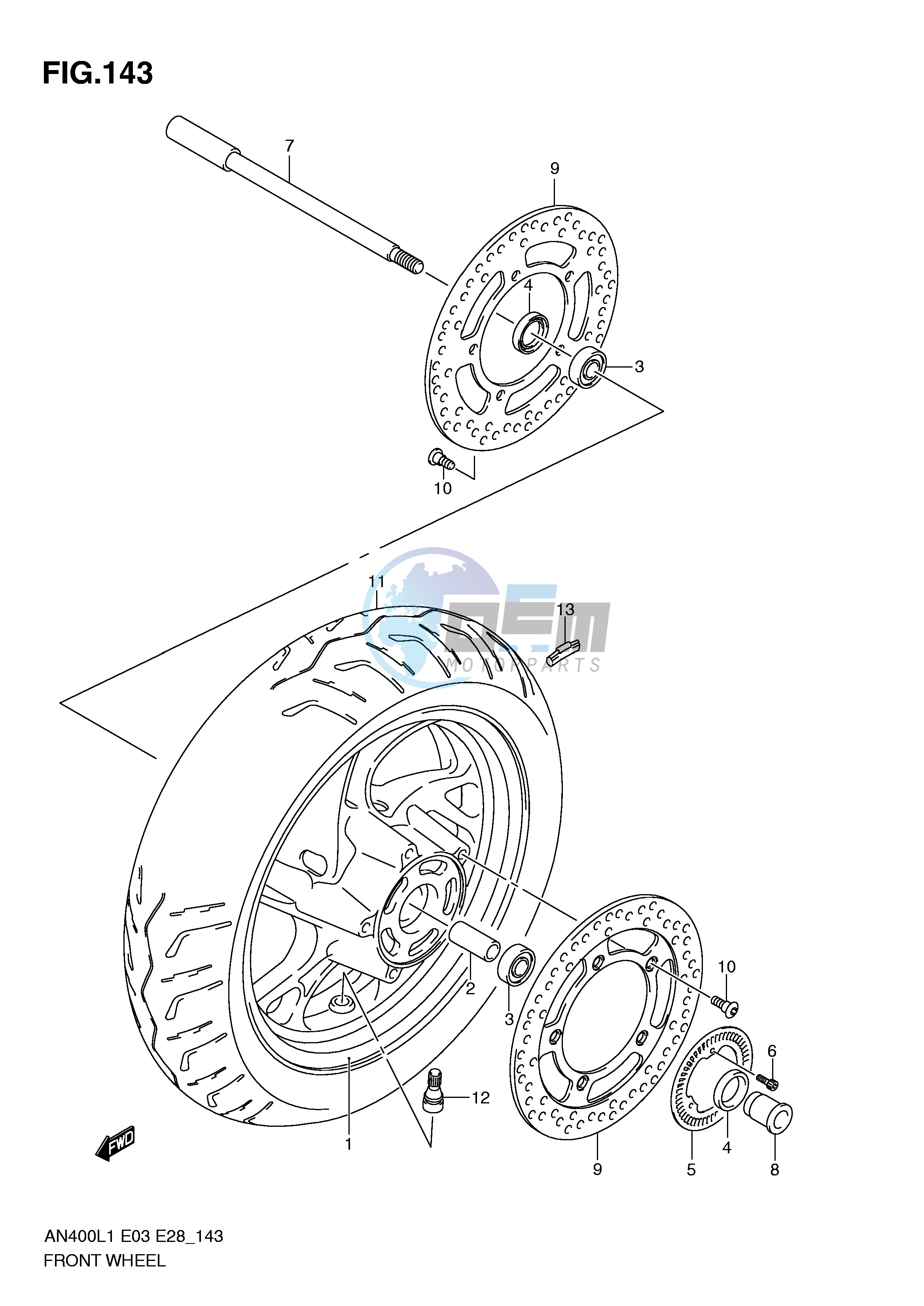 FRONT WHEEL (AN400ZAL1 E33)