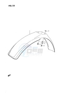 RM80 (E24) drawing FRONT FENDER