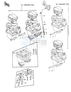 KZ 650 E [LTD] (E1) [LTD] drawing ACCELERATOR PUMP