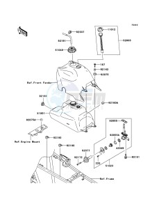 KVF360 KVF360-B3 EU drawing Fuel Tank