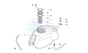 V7 II Stornello ABS 750 (APAC) drawing Fuel tank