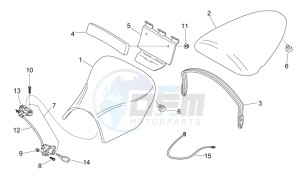 RS 125 drawing Saddle unit