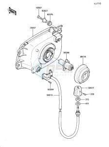 ZG 1200 B [VOYAGER XII] (B6-B9) [VOYAGER XII] drawing HEADLIGHT-- S- -