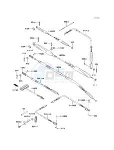 KAF 950 B [MULE 3010 DIESEL 4X4] (B1) [MULE 3010 DIESEL 4X4] drawing CABLES