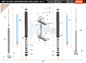 MRT-50-PRO-SM-FREE-JUMP drawing FRONT FORK OLLE