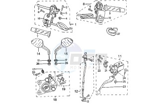 TREKKER - 100 cc drawing BRAKE PUMP AND CALIPER