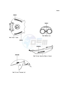 ZZR1400_ABS ZX1400FEF FR GB XX (EU ME A(FRICA) drawing Decals(Green)(Black)