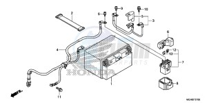 VFR1200XDLE CrossTourer ED drawing BATTERY