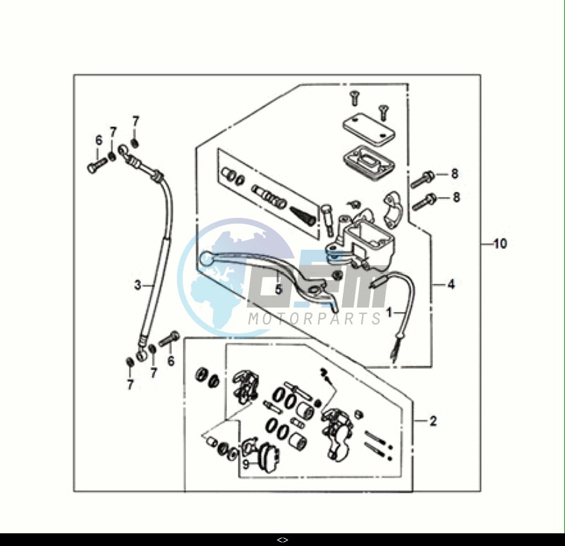 FRONT BRAKE MASTER CYLINDER