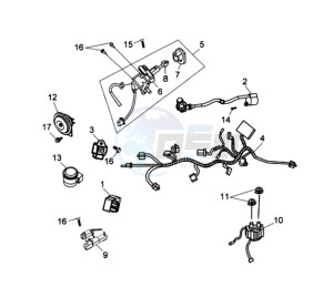 JET 4 125cc drawing WIRING HARNASS