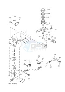 YFZ450R YFZ450RSSE YFZ450R SPECIAL EDITION (1TDA) drawing REAR MASTER CYLINDER