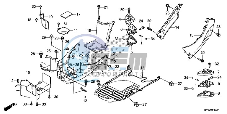 FLOOR PANEL/PILLION STEP