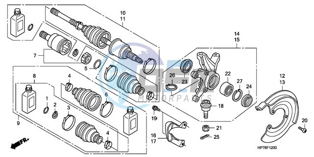 FRONT KNUCKLE/FRONT DRIVE SHAFT