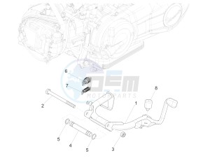 SPRINT 50 4T-3V E2 NOABS (NAFTA) drawing Stand/s