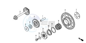 CBR600RR drawing STARTING CLUTCH