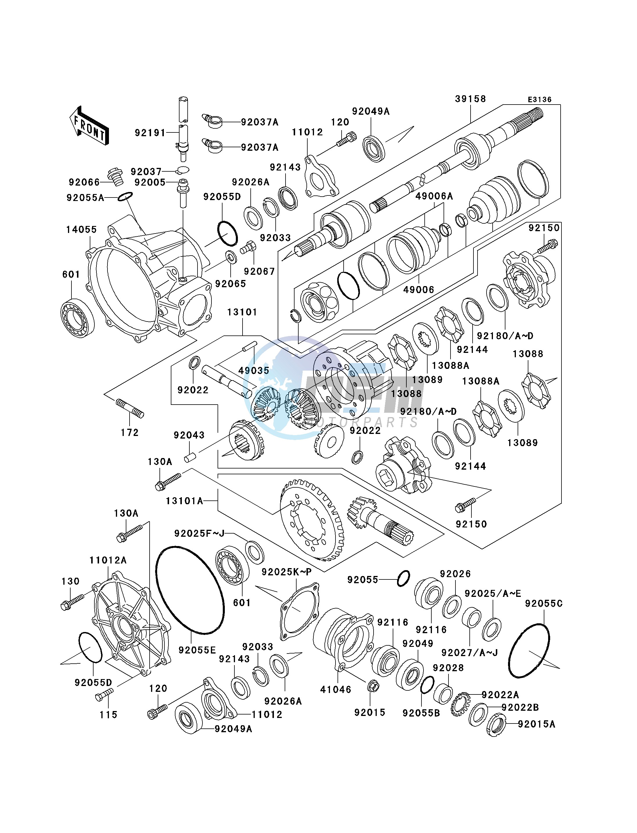 DRIVE SHAFT-FRONT