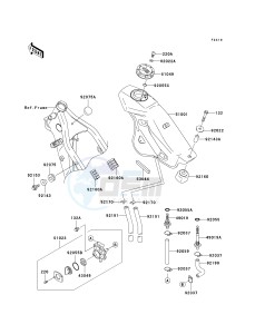 KLX 250 H [KLX250S] (H6F-H7F) H7F drawing FUEL TANK