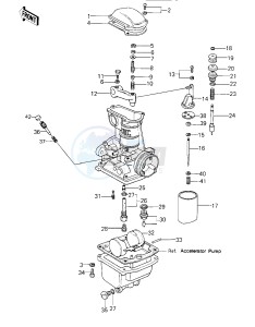 KZ 650 E [LTD] (E1) [LTD] drawing CARBURETOR PARTS