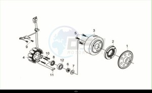 CRUISYM a 300 (LV30W2Z1-EU) (M2) drawing DRIVEN PULLEY