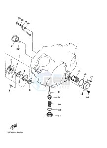 YFM350R YFM350RD RAPTOR 350 (10PA) drawing OIL PUMP